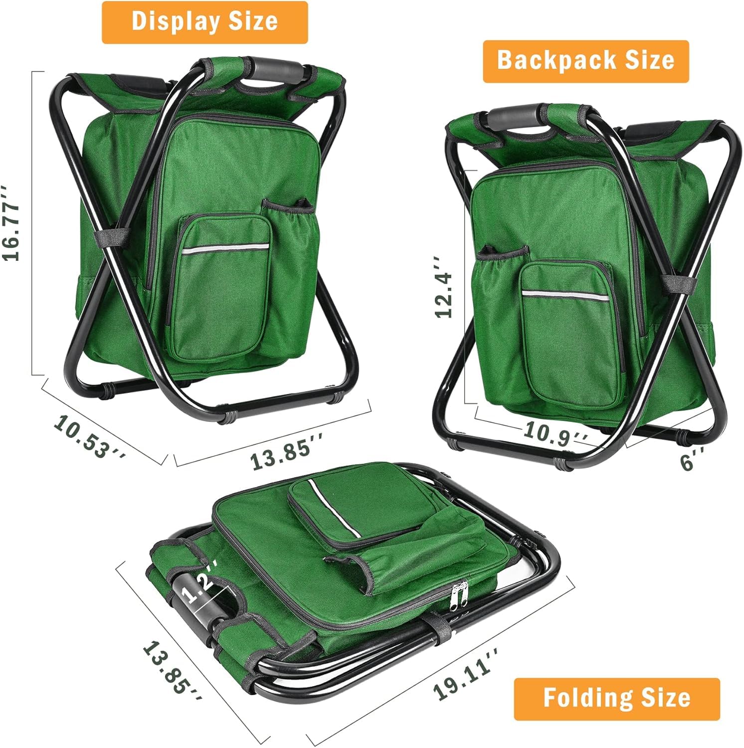 Fishing Gear Fishing Chair With Cooler Insulated Bag Portable