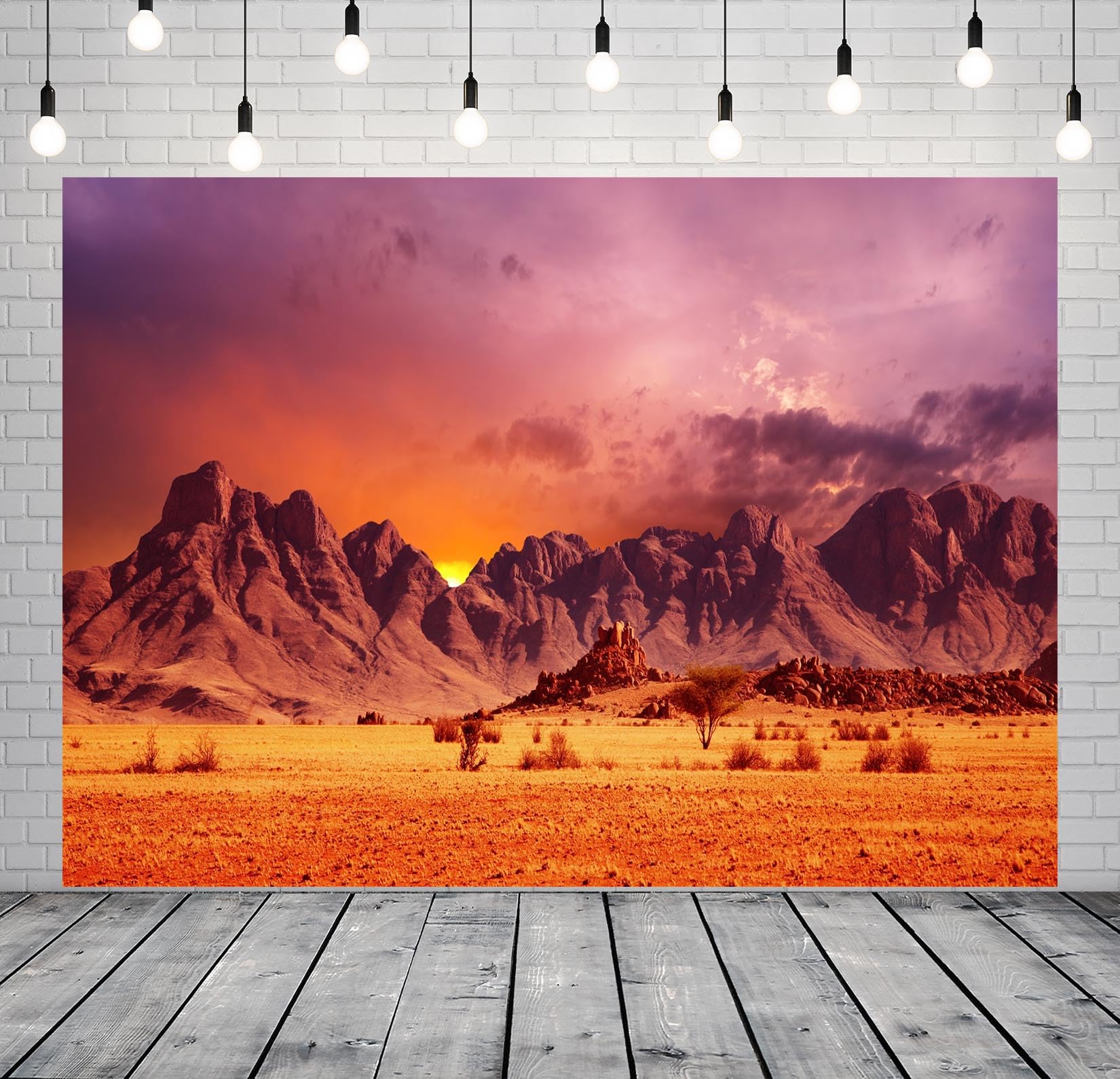 BELECO 7x5ft Fabric Israel Desert Mountains Backdrop - View #8