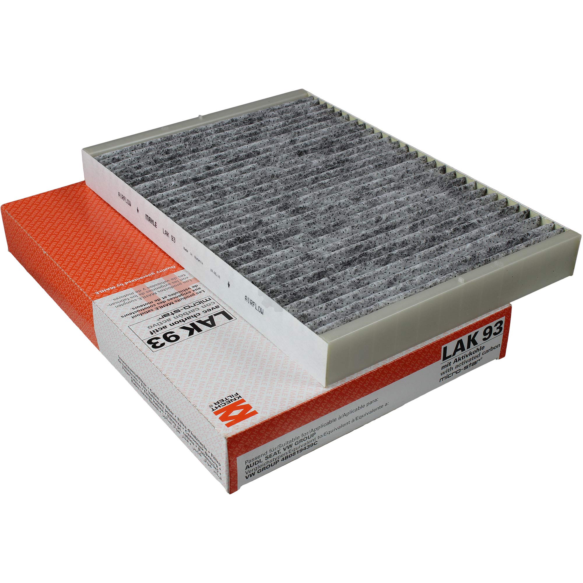 Paquete de inspección Kit de mantenimiento con filtro de aceite OX 143D, filtro de aire LX 819, filtro de combustible KL 147D, filtro de habitáculo (carbón activado) LAK 93, tornillo de cierre
