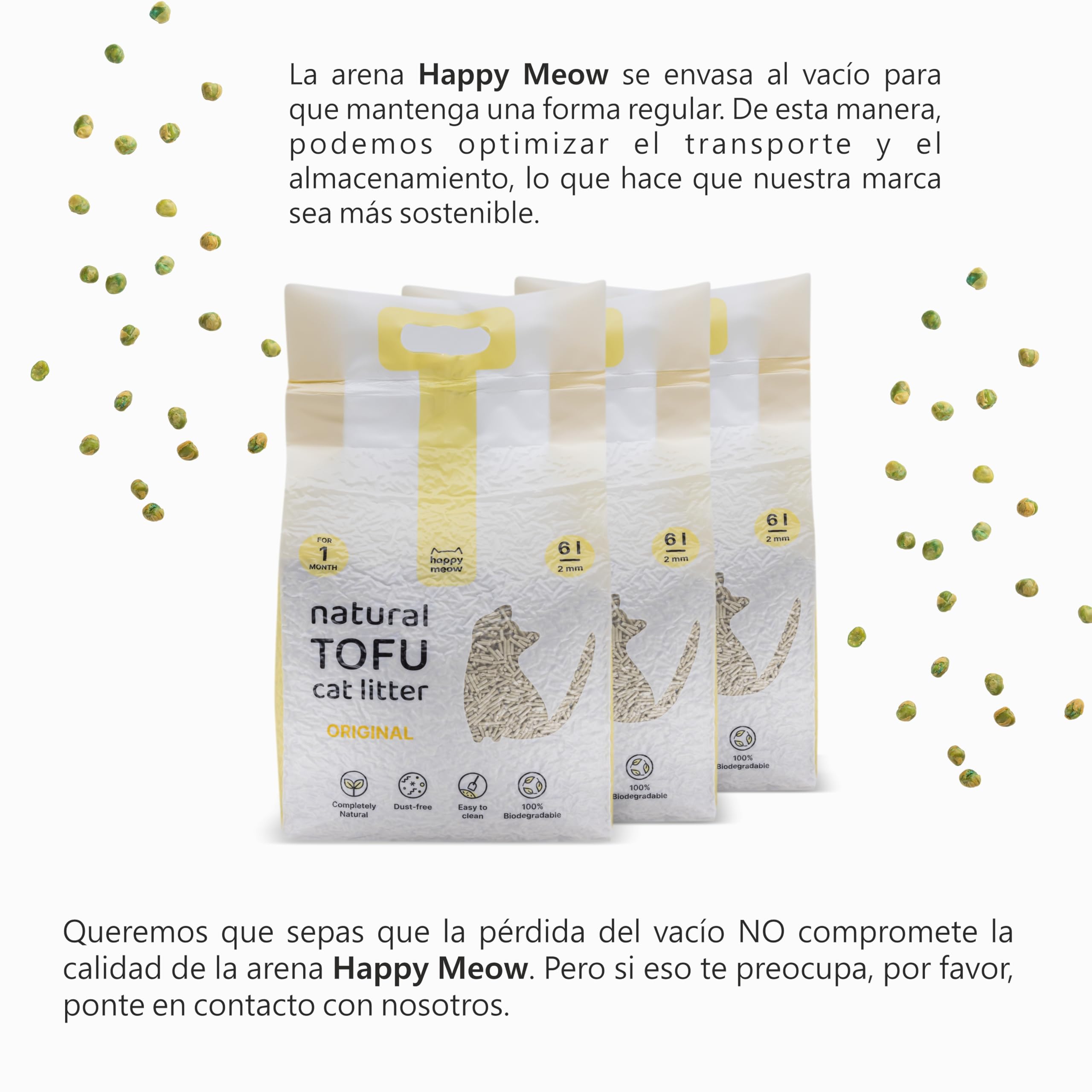 Tofu Katzenstreu Lavendel 18L/7,5kg  Natrlich Klumpend, Staubarm &  Toilette-entleerbar