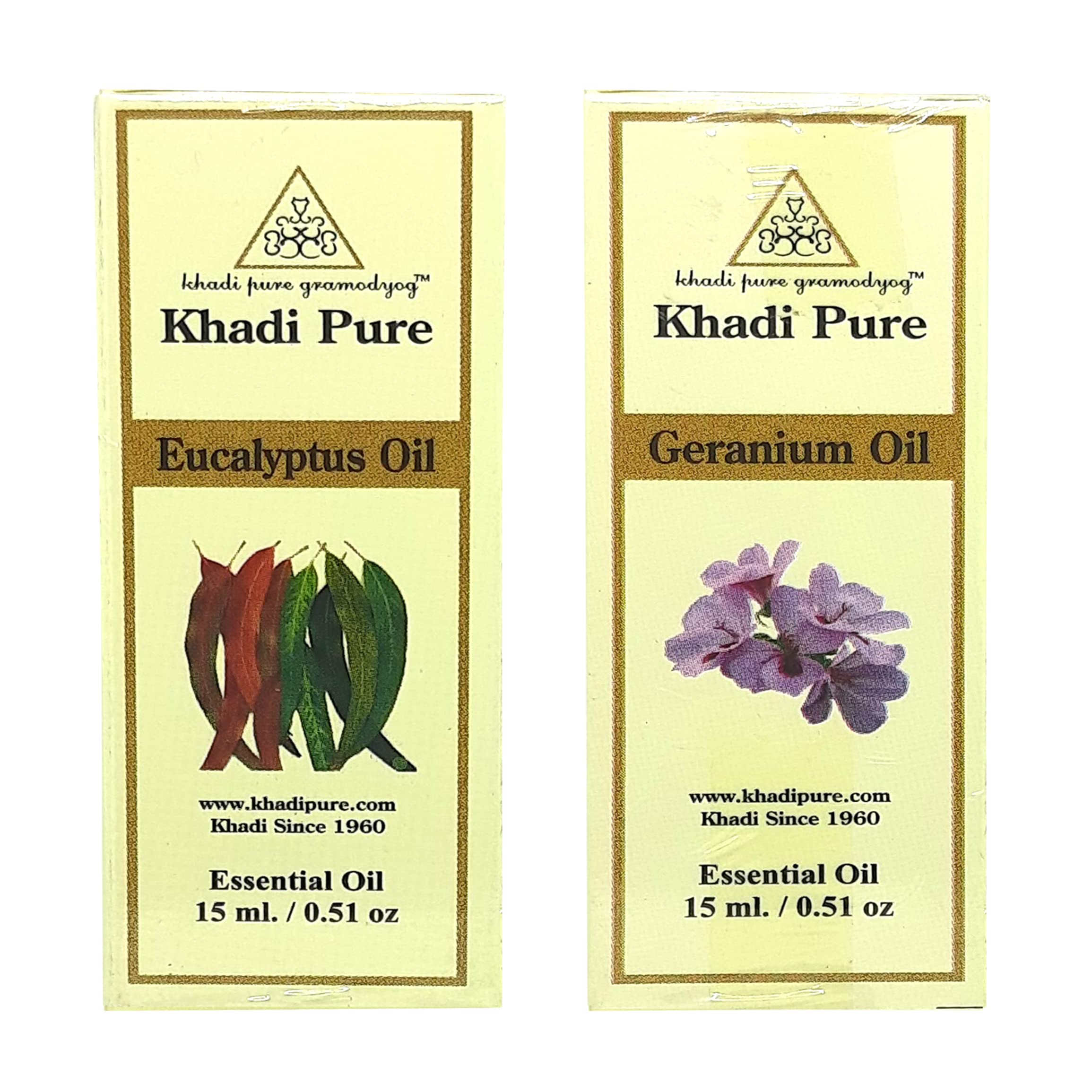 Khadi Pure Eucalyptus & Geranium Essential Oil, 15 Ml (Pack Of 2)-image-33