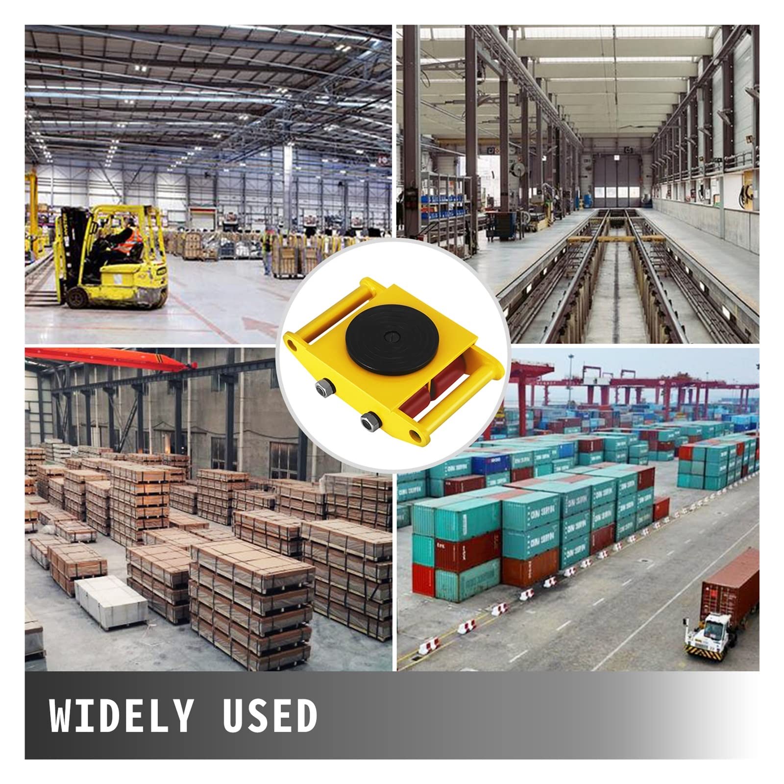 Rullo Trasportatore Industriale 8 Tonnellate - Carrello 6 Ruote Per Mobili E Carichi Pesanti - Foto 3