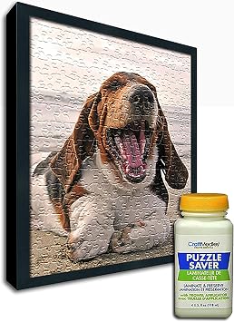 Jigsaw Puzzle Solid Wood Frame Kit - for 19.75x26.75 Inch Puzzles -Craft Medley Puzzle Glue