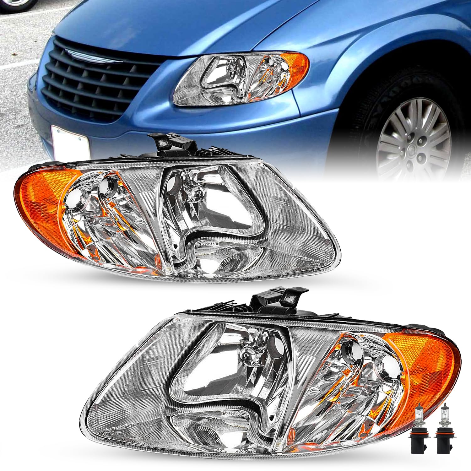 2011-2020 Dodge Grand Caravan Headlights Assembly For 11-20 Dodge Grand Caravan 08-16 Chrysler - View #4