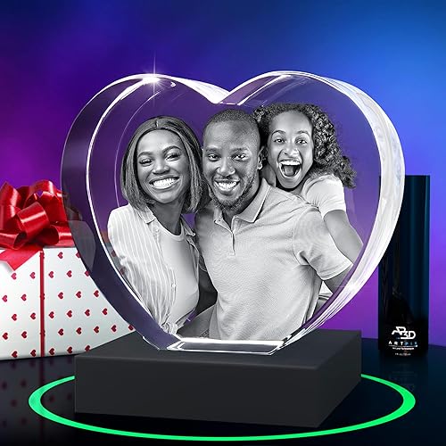 Miniatura 9 de ArtPix 3D Foto de cristal de alta calidad, personalizada para mamá, mujer, esposa, ella, él, hombres, abuela, regalo personalizado con tu propia