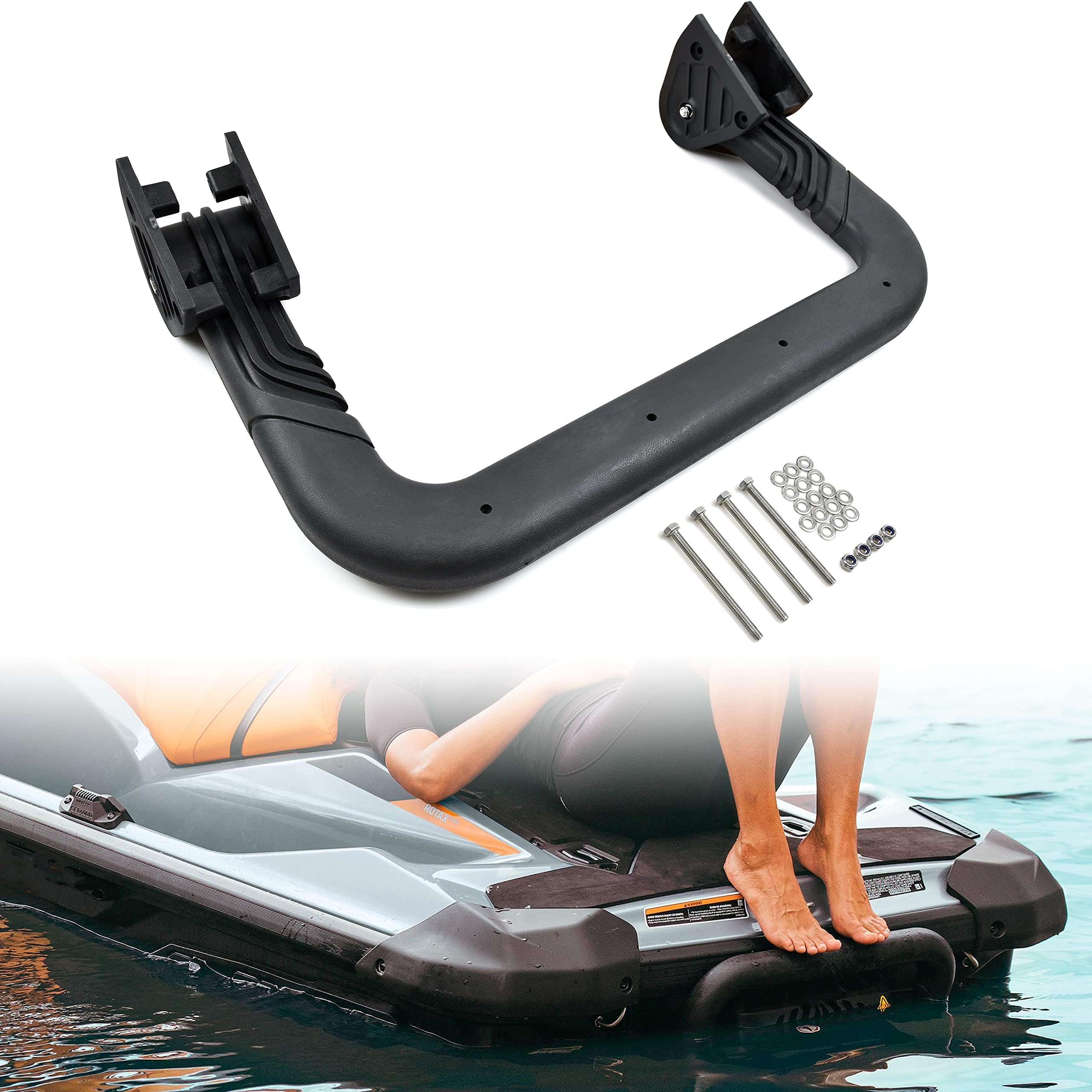 Haofy Einziehbare Boarding Leiter Für Sea-Doo - Schnelles Wiedereinstiegssystem