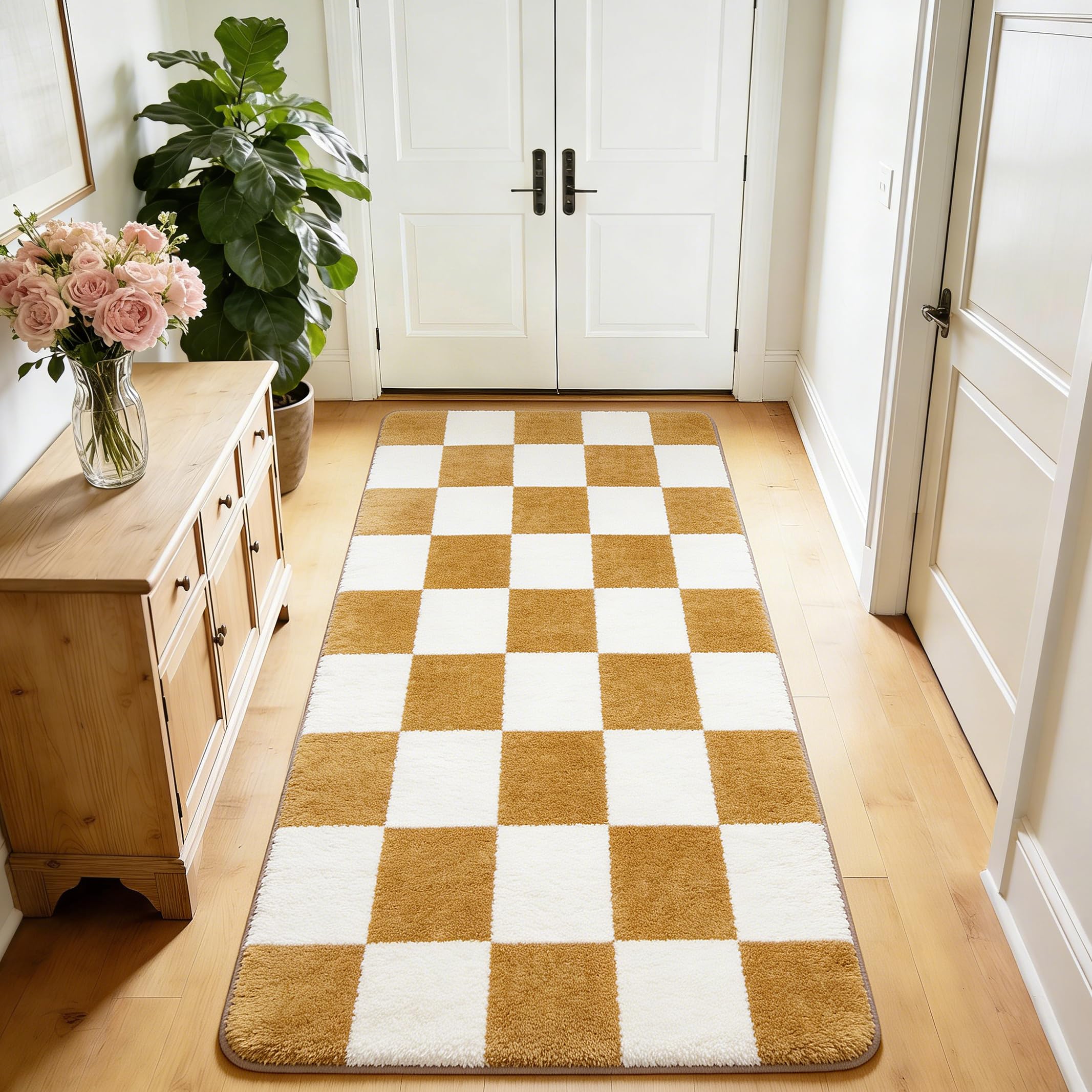Puremy Teppich Wohnzimmer Kurzflor Anti-Rutsch Rückseite Einfarbiges Design Waschbar, 80x150cm, Dunkelgrau