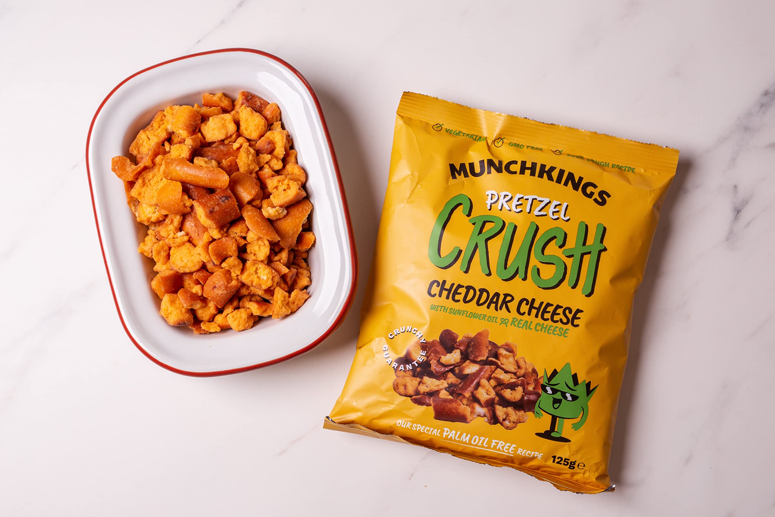 MunchKings Cheddar Cheese Lot de 10 paquets de 125 g