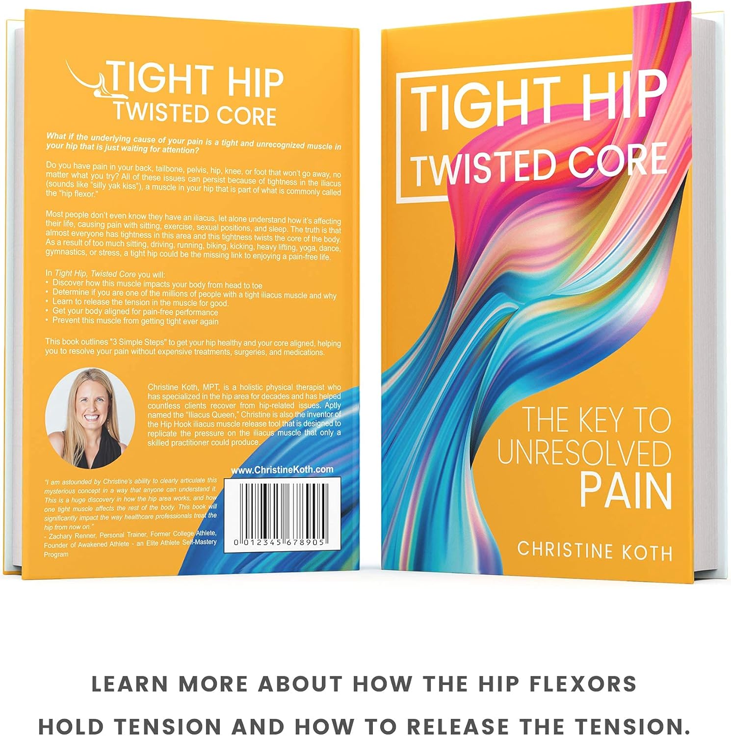 Aletha Hip Kit | Psoas Release Device | Hip Band | Tight Hip, Twisted Core: The Key to Unresolved Pain (Hard Copy) from The Creators of The Hip Hook