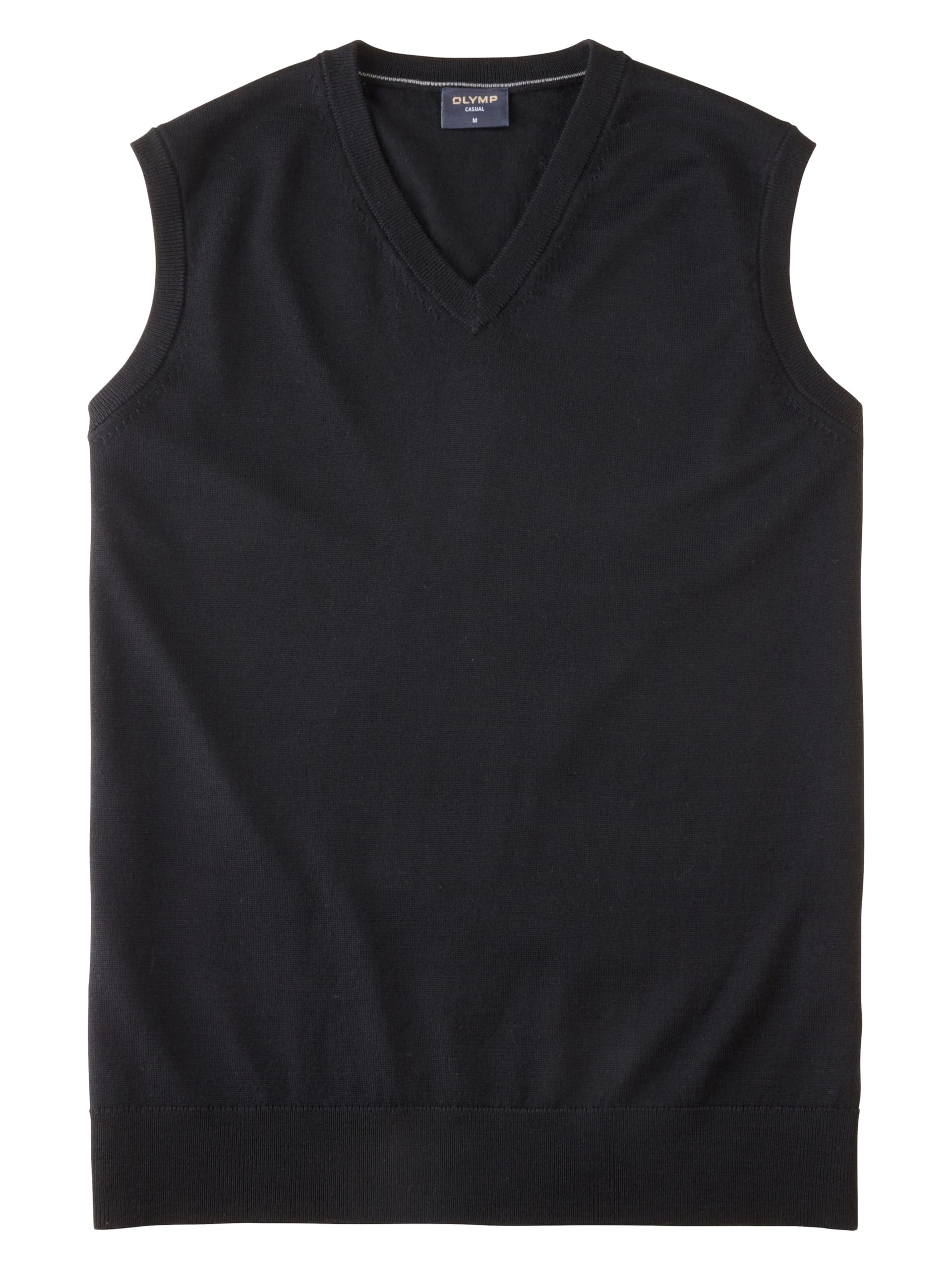 OLYMP Herren Strickweste Pullunder,Business Basic,ärmellos,Single Jersey,Regular fit