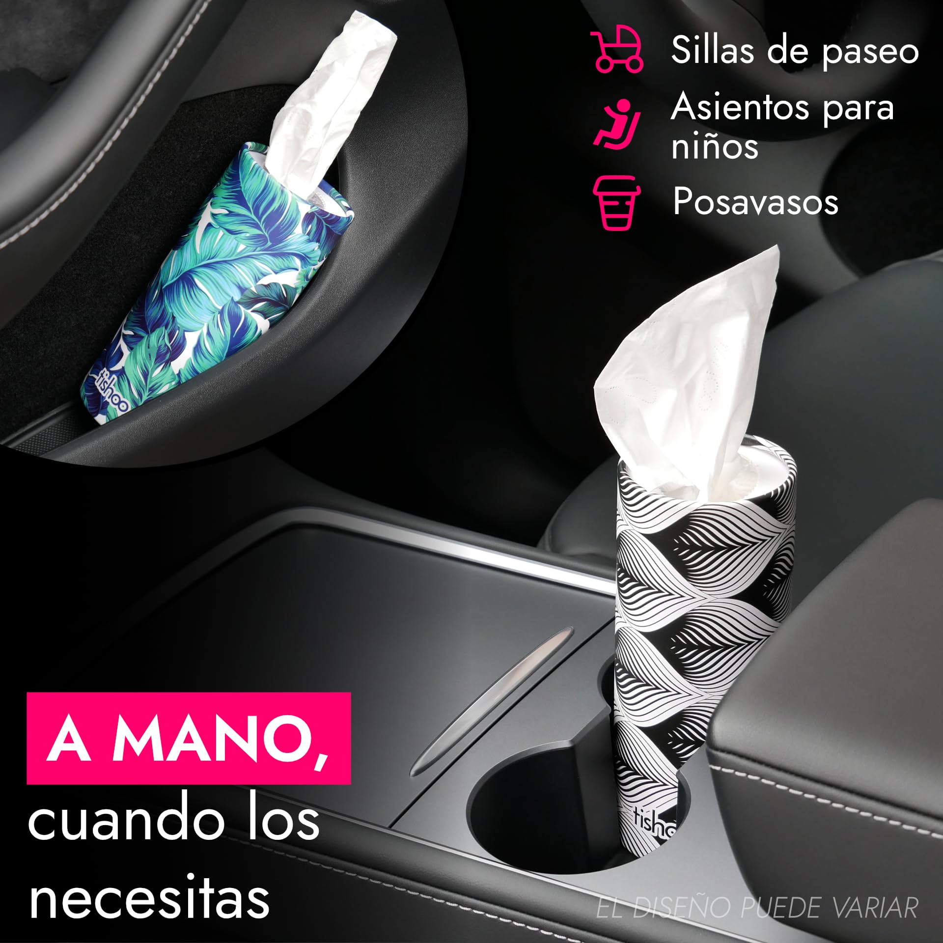 tishoo Pañuelos de lujo ultra sedosos | 4 capas súper suaves con hidratante | para portavasos de coche, hogar y viajes | 4 tubos en embalaje sin plástico | Mixed/Mayfair — view 2