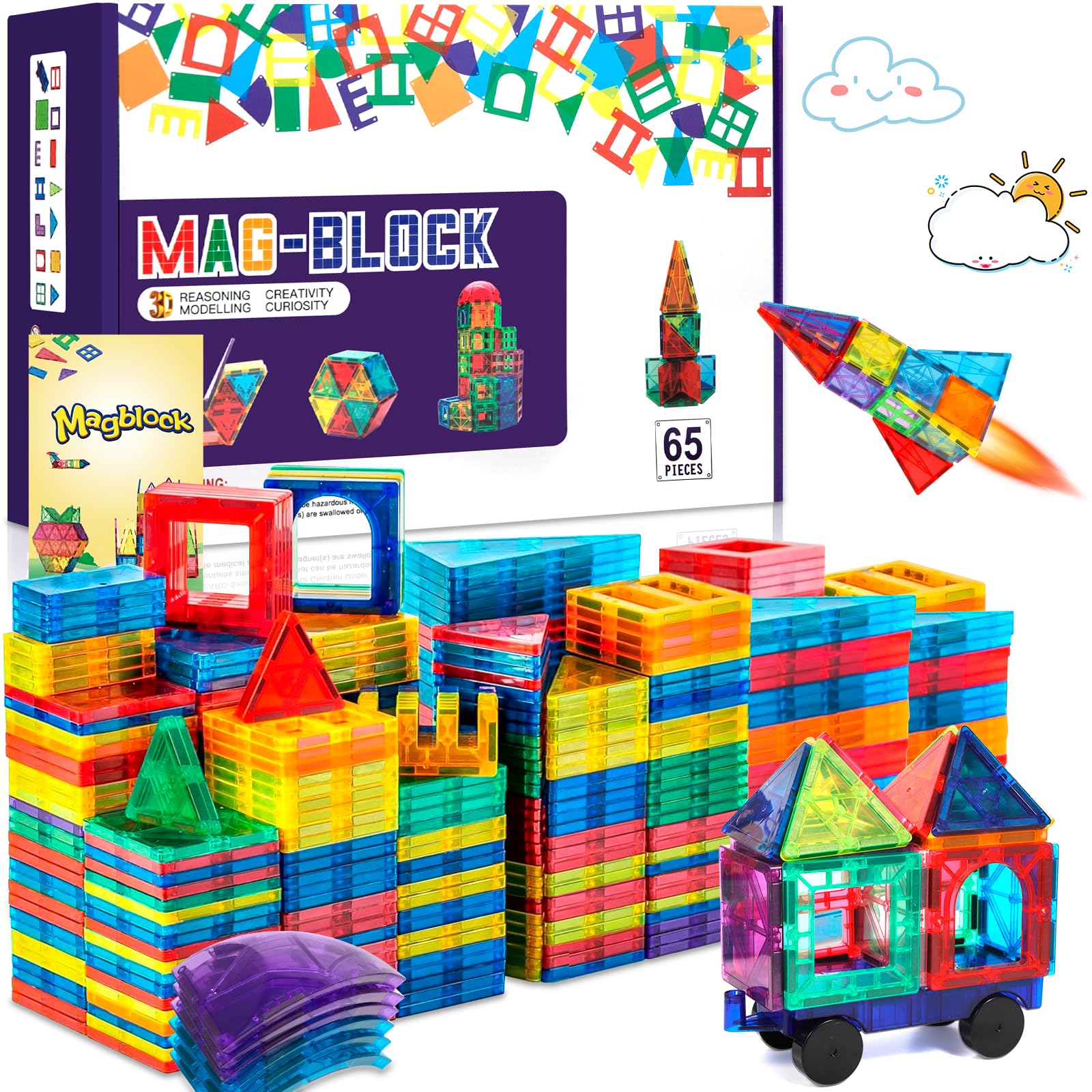 Bloques Magnéticos Magblock Frozen De 102 Piezas Para Niños | Envío gratis