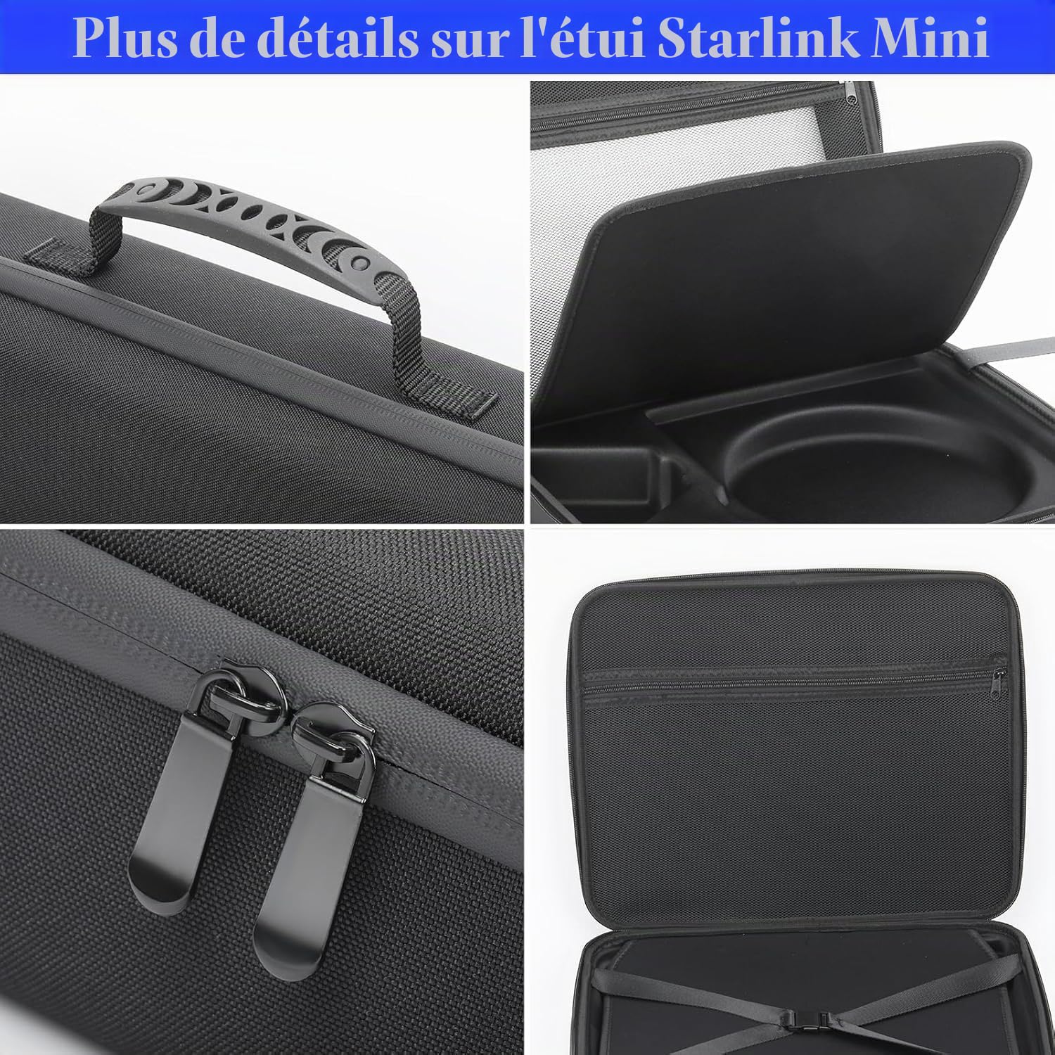 Starlink Mini étui – Mini étui portable Starlink pour Master Disk et accessoires pour camping-car, voyage, utilisation en plein air