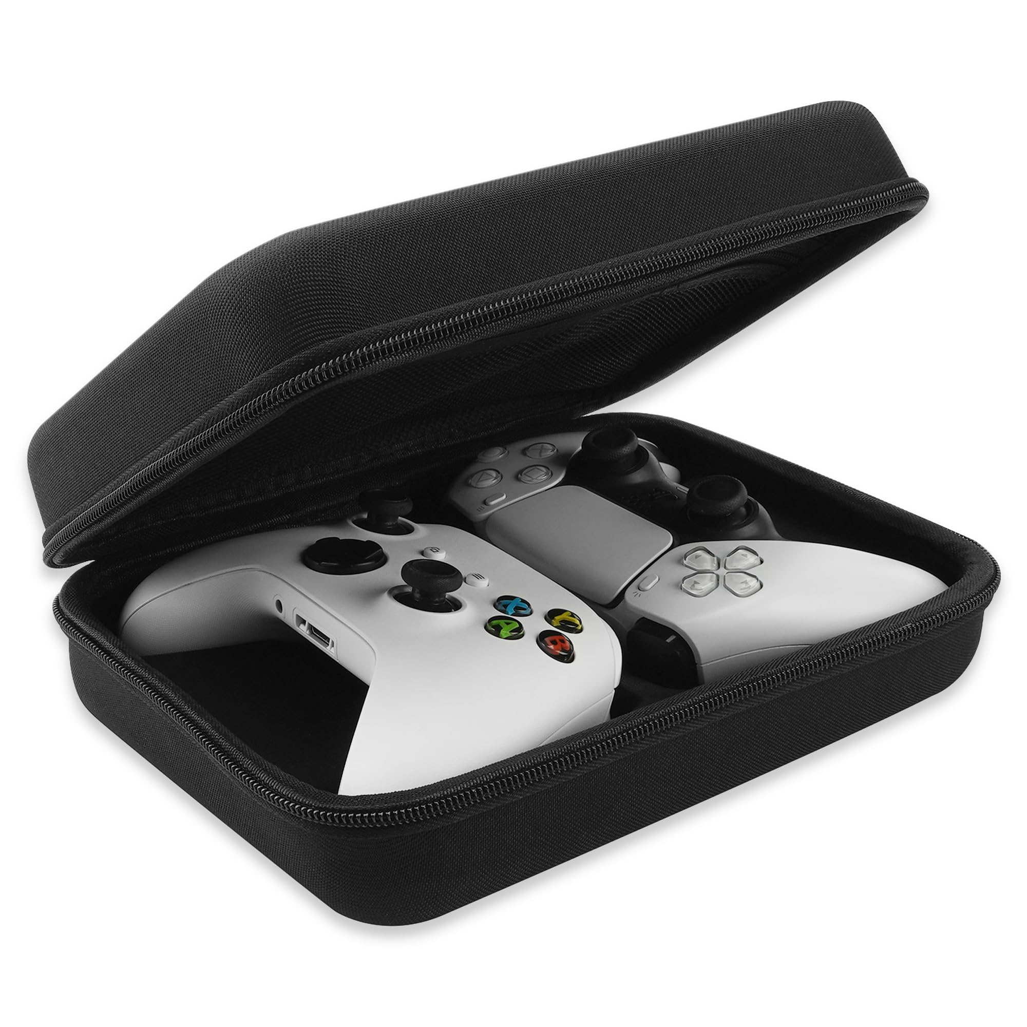 GEEKRIA Bolsa de Viaje para Dos mandos, Compatible con Sony PS5 DualSense, DualShock 2/4, Xbox One, Series X y 8BitDo Pro2. Almacenamiento Protector con Bolsillo Interior de Malla