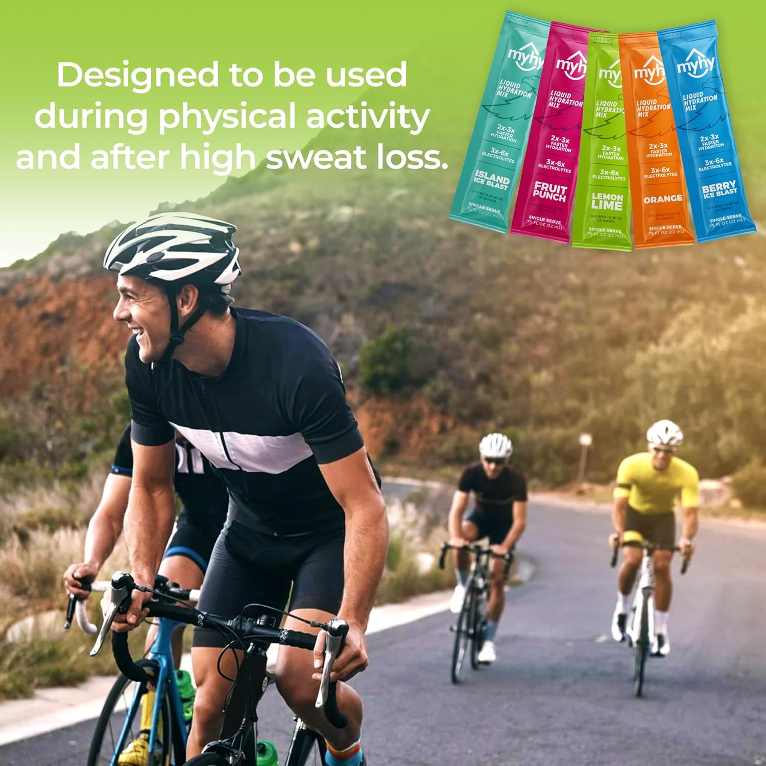 MyHy Liquid Hydration Packets, Electrolyte Drink Mix for Adults & Kids Hydration Support, Dehydration Relief for Travel, Pregnancy, Fitness, Bachelor & Bachelorette Party – Lemon Lime, 5 Count Lemon Lime 0.75 Fl Oz (Pack of 5) image 5 of 7 B0B23YKTQ7