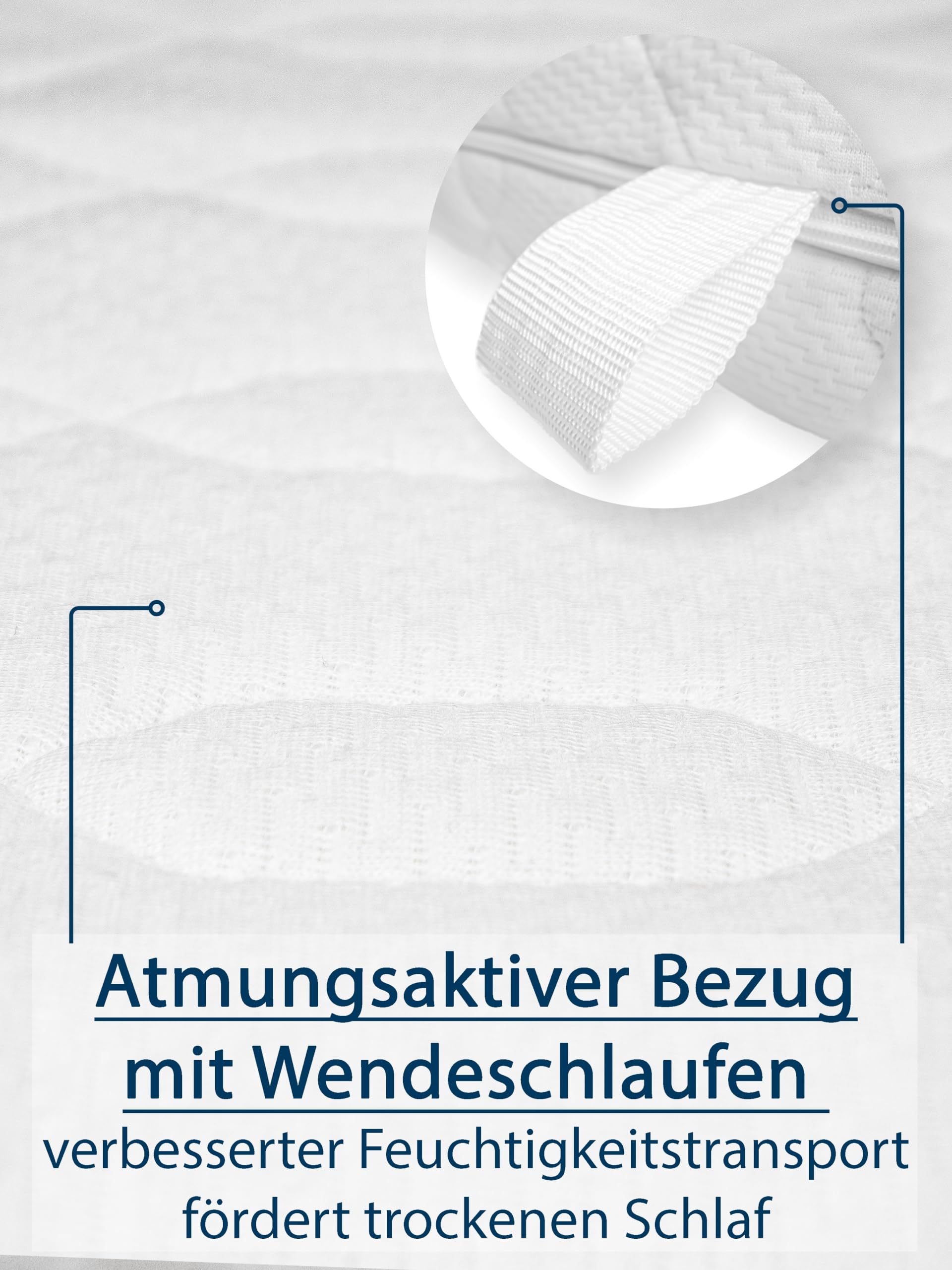 PARADIES Kindermatratze 90x200 cm Antonia - Wendematratze für Babys & Kleinkinder, abnehmbare & einzeln waschbare Bezugseiten, Schaumstoffmatratze Härtegrad H2