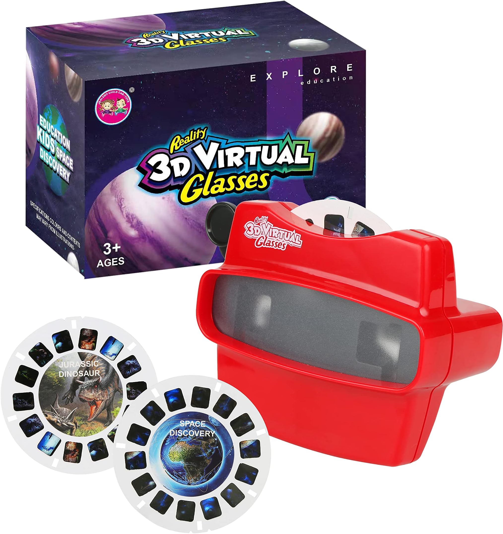 ArtCreativity 3D Viewer Toy with 6 Reels, 3D Reel Viewer with Baseball ...