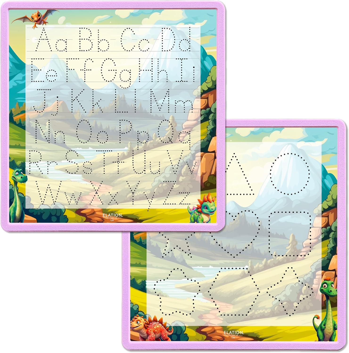 Kid's Name Tracing Board | Dry Erase Letter Tracing | Reusable Writing Practice Board | Personalized | Dinosaur Friends Theme