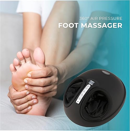 Miniatura 5 de Vivaspa - Masajeador de pies de presión de aire con calor y control remoto, máquina de masaje de pies ajustable con 3 niveles de intensidad,