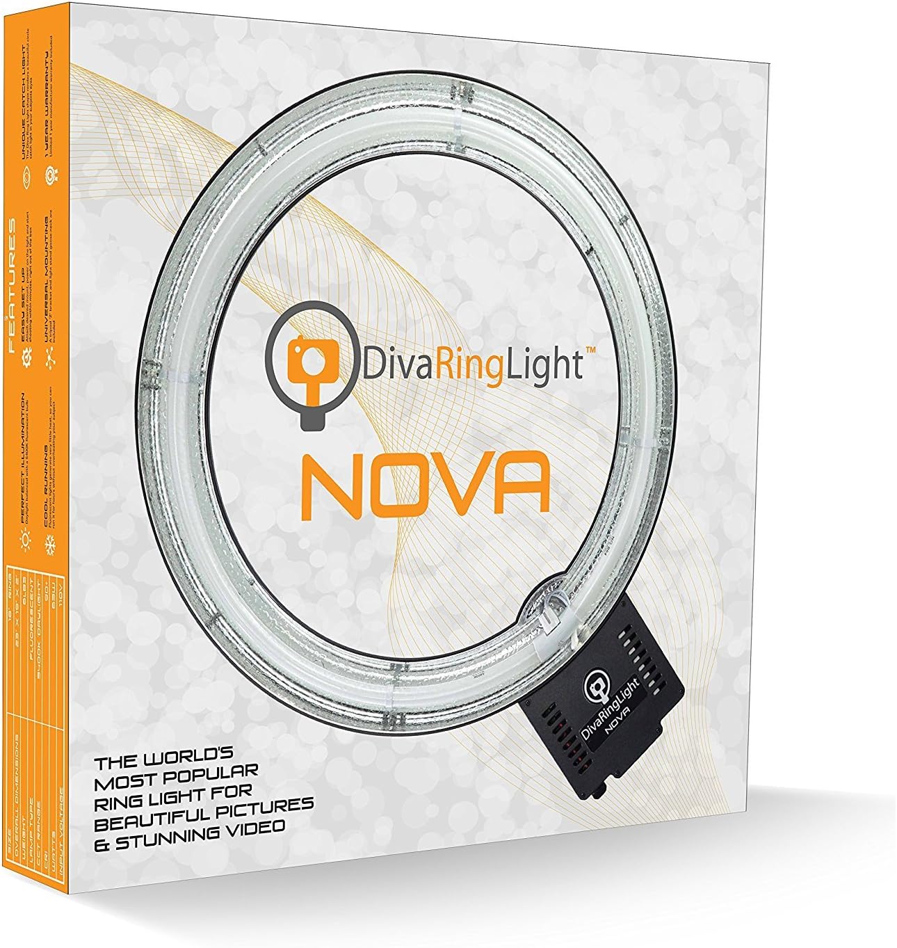 Nova 18" Fluorescent High Power Brightness Photo/Video Ring Light for Video, Photo, YouTube, Stream, Beauty