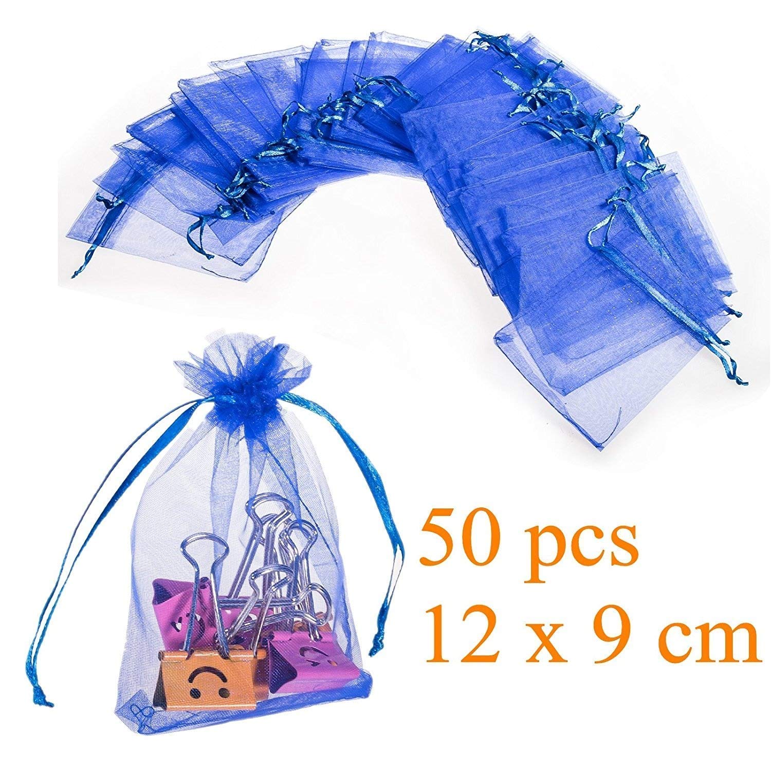 Organza zakjes, 100 Stuks Sieraden Verpakking Zak 5x7 7x9 9x12 10x15cm Organza zakjes Gift Opslag Make Bruiloft Trekkoord Zakjes(Pink,10x15cm