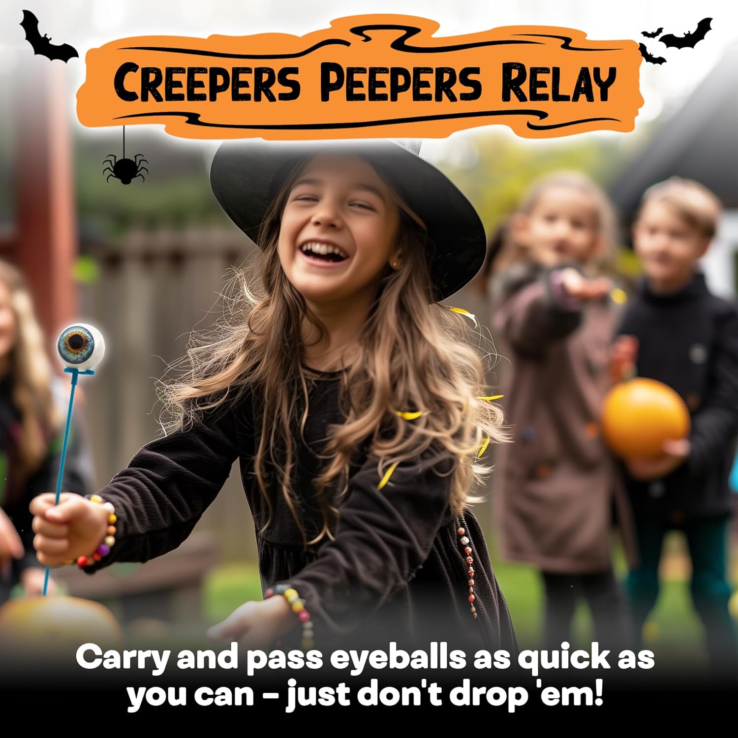 Halloween Games for Kids: Eyeballs of Madness - 4 Game Options & More! | Spooky Scavenger Hunt | Creepy Peepers Relay | Trick or Treat Toss | Party Decorations