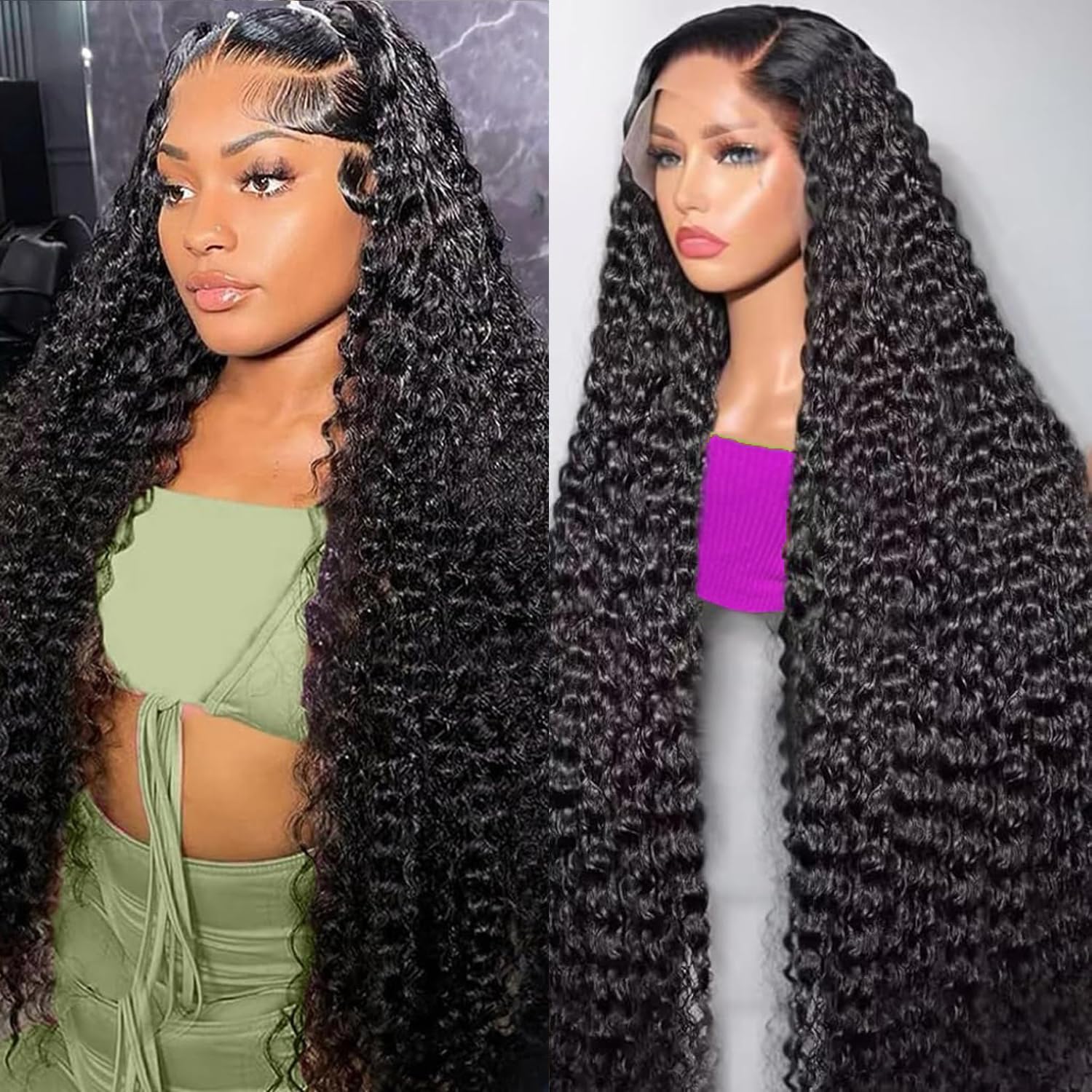 99j Burgundy Wig Human Hair 13x6 Deep Wave Lace Front Wigs Human Hair 180 Density Red Colored Wigs Human Hair for Black Women Burgundy Deep Curly Lace Frontal Wigs (30 Inch)