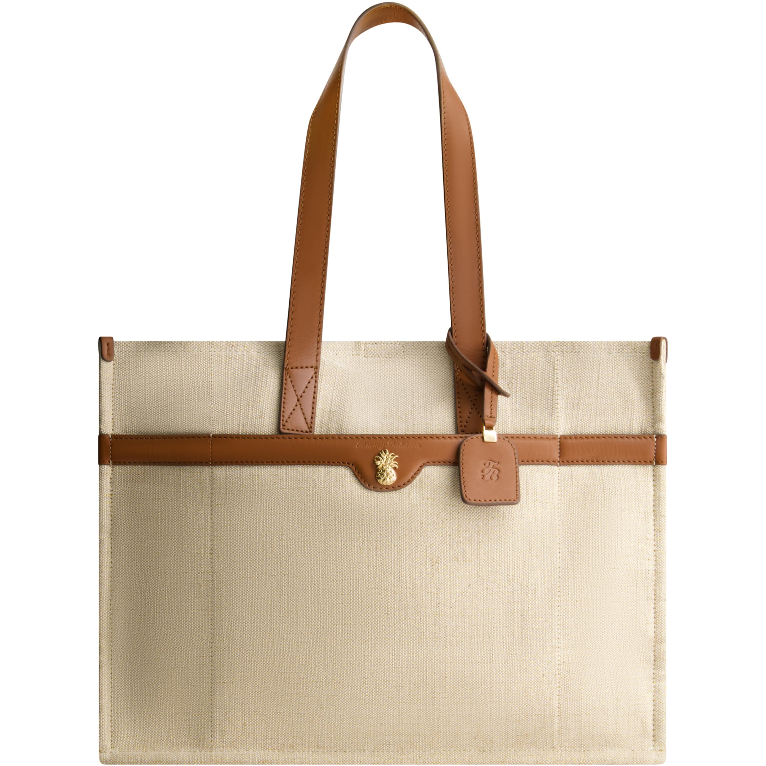 Tommy Bahama Tote Bag Womens Casual Everyday Shoulder Bag Linen