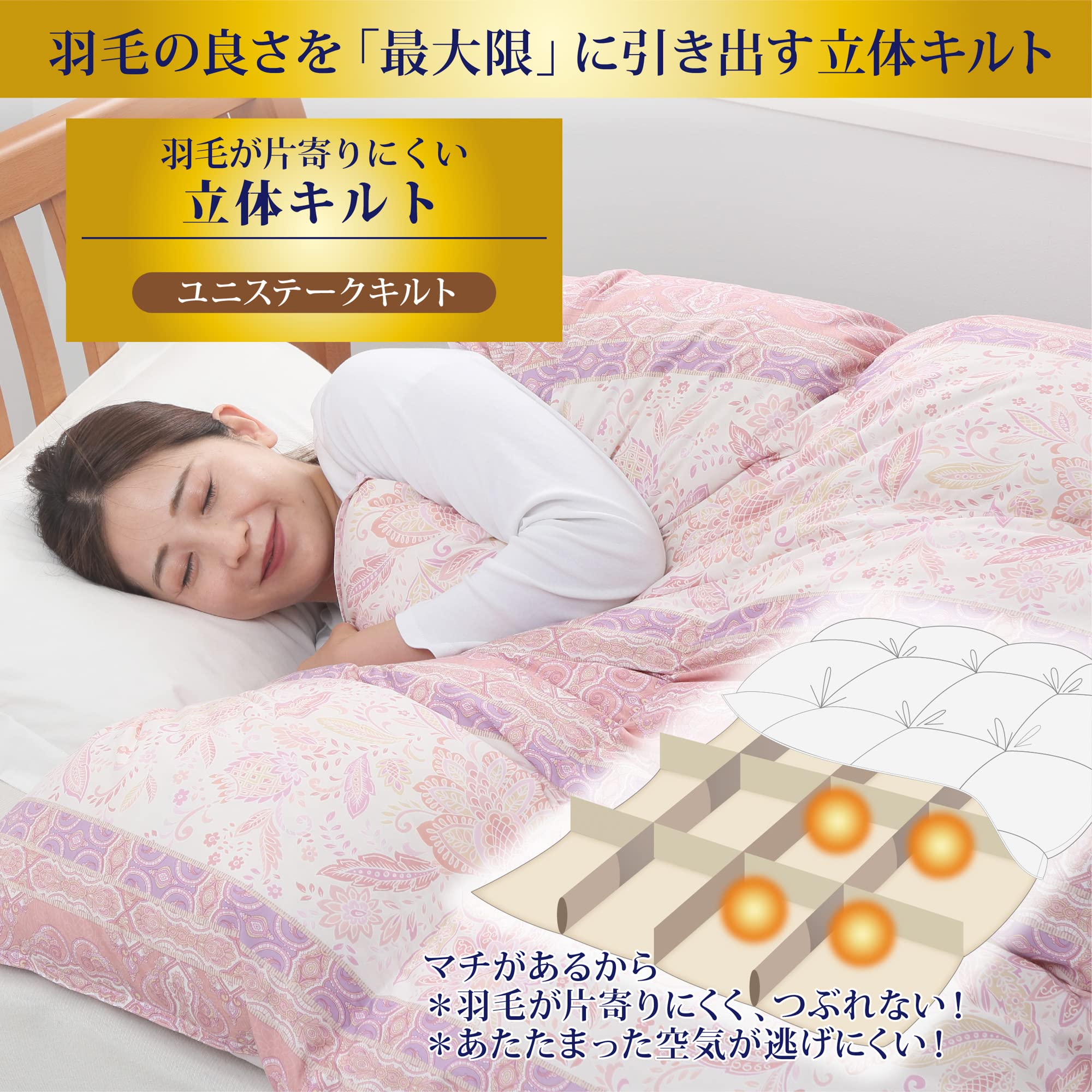 西川リビング　羽毛掛け布団　ダブル 羽毛掛け布団 ダブル W 190 西川リビング シミ＆穴あり - メルカリ