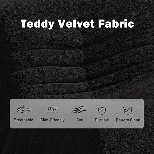 Miniatura 6 de Puf de espuma viscoelástica, sofá grande para adultos, puf para adolescentes, con espuma cómoda de alta densidad, sofá perezoso de espuma