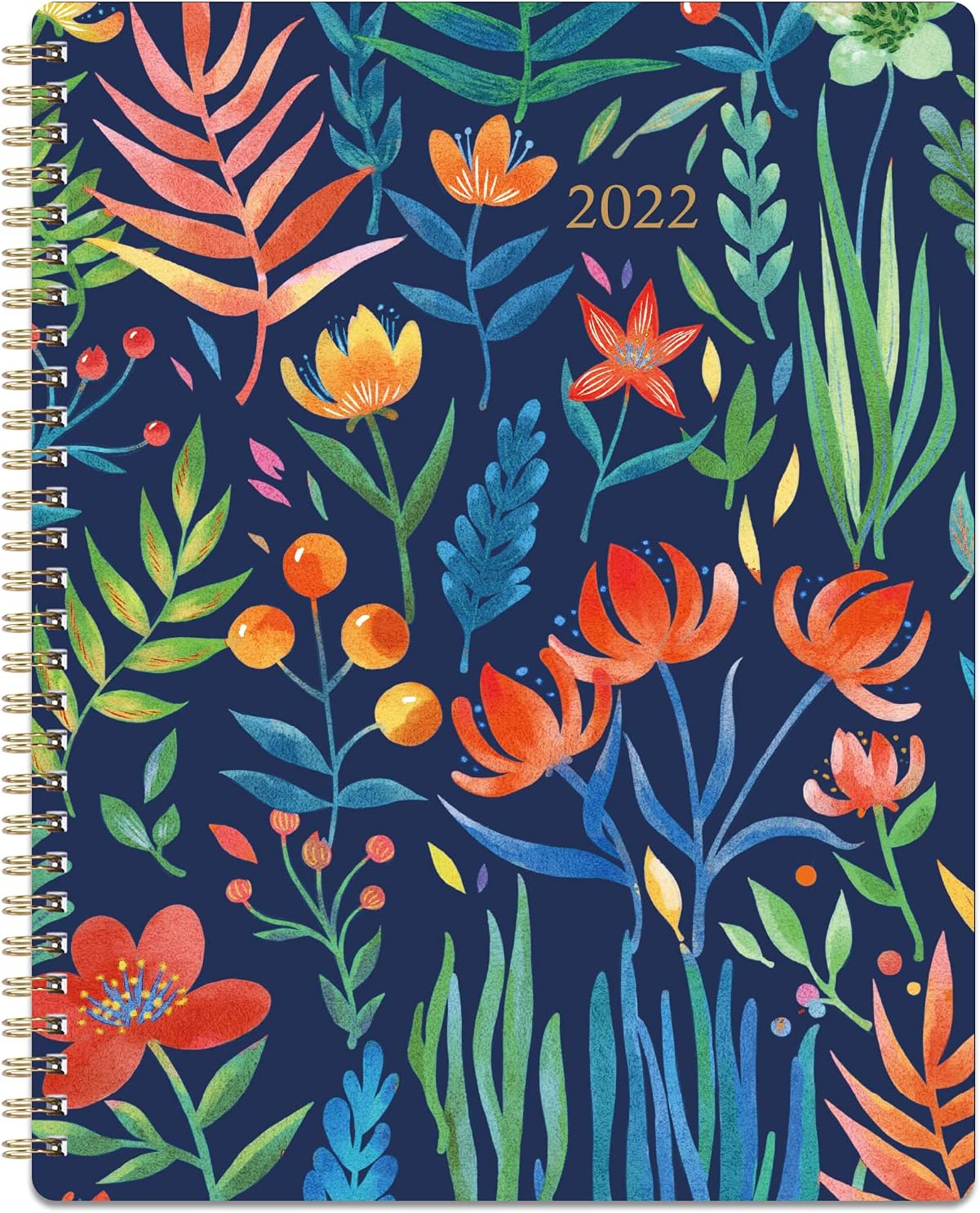 Planner 2020-2021 - Academic Weekly & Monthly Planner with Tabs, 6.5" x 8.5", July 2020 - June 2021, Hardcover with Back Pocket + Thick Paper + Banded, Twin-Wire Binding - Watercolor Tree