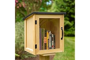 Ilyapa Outdoor Library Book Box | Bookshelf | Free Literature Library Kit for Outside