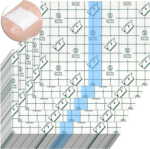 Lothee 50 piezas de parche impermeable para cubierta de ducha, vendaje de cuidado posterior de tatuajes, vendaje de película transparente, cinta
