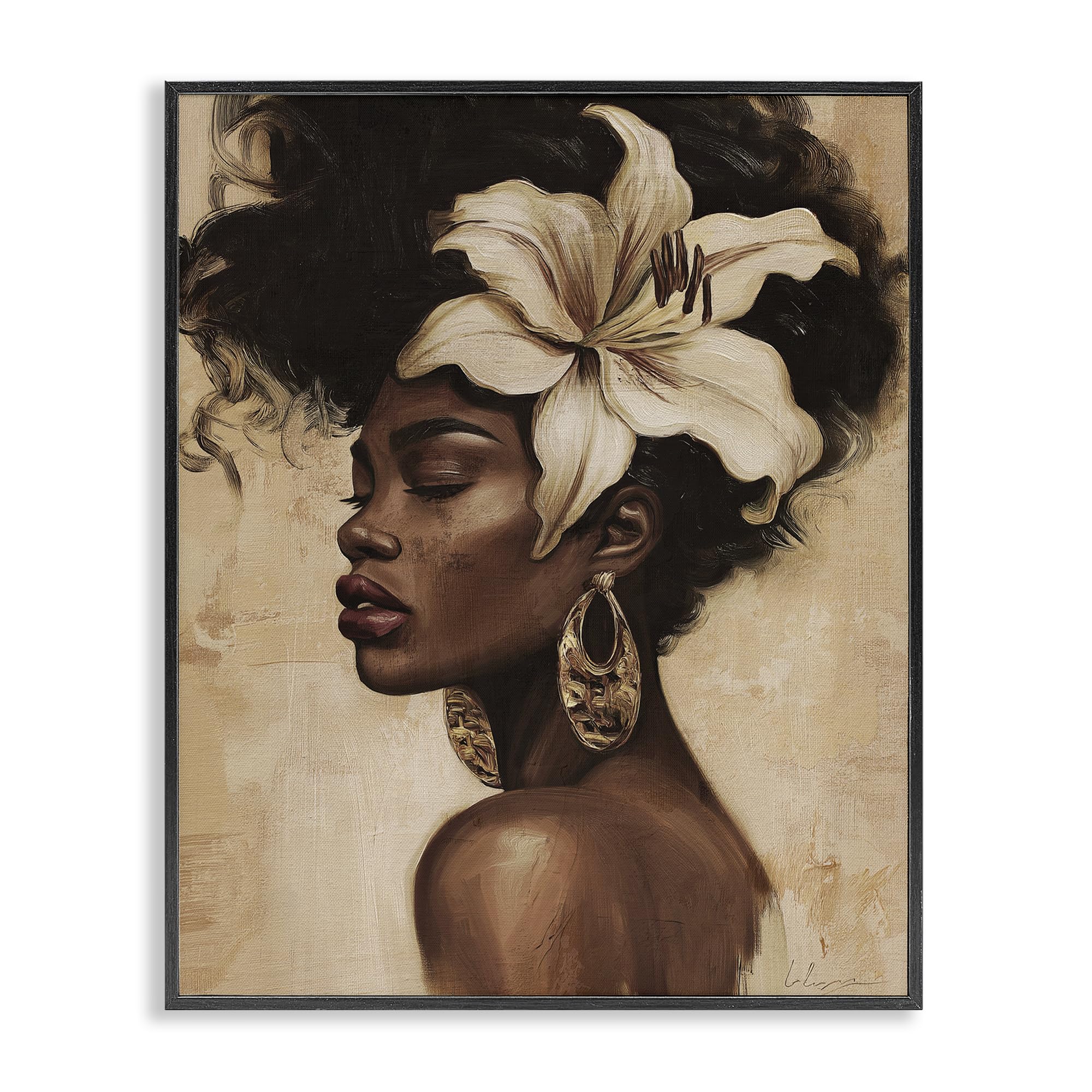 'Nocturne In Ivory'| Framed Giclee Art