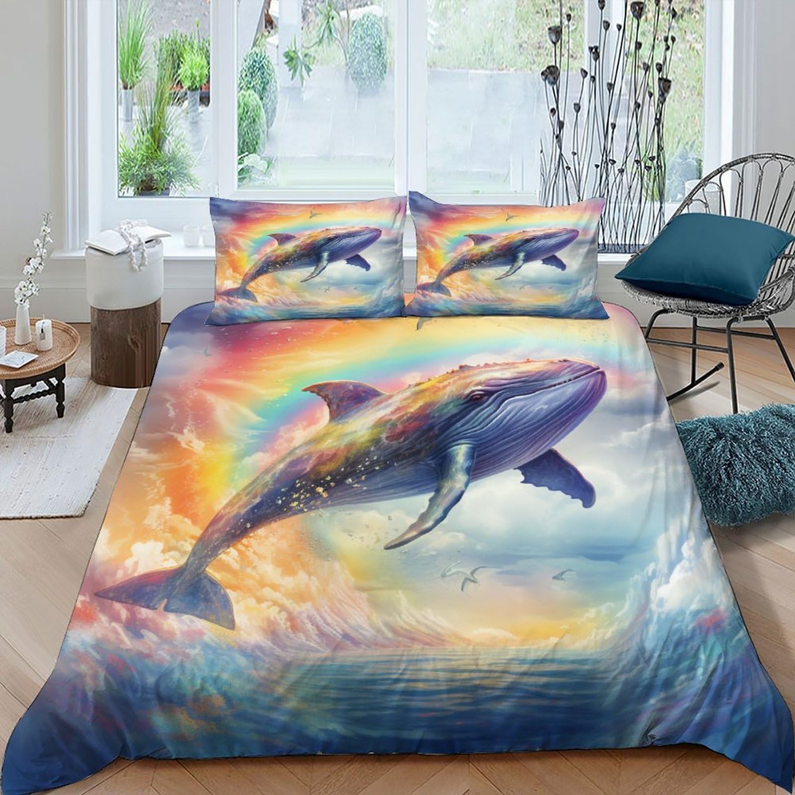 Housse de couette 220x240 wild animals en microfibre king