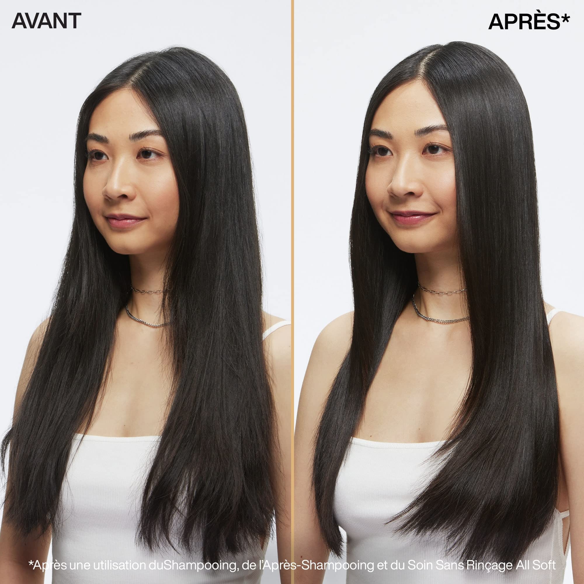 Redken, Routine Hydratante pour Cheveux Secs à Très Secs, Colorés ou Naturels, Nourrit & Renforce la Fibre, Souplesse et Douceur, Huile d'Argan et Oméga 6, All Soft