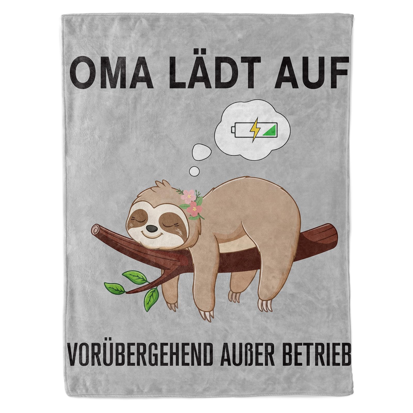 CadeauJoie Muttertagsgeschenk Oma, Kuscheldecke Oma Geschenk zum Muttertag Geburtstag Valentinstag Ostern von Enkelin Enkel