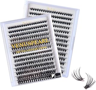 Lash Clusters D Curl Individual Lashes 280 Clusters False Eyelash 9-16MIX Lash Clusters Extensions Individual Lashes Cluster DIY Eyelash Extensions at Home (30P+40P)