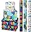 WRAPAHOLIC Dinosaur Birthday Wrapping Paper Roll - Mini Roll - 3 Rolls - 17 inch x 120 inch Per roll - Happy Bday Wrapping Paper for Kids Boys Birthday, Baby Shower, Dinosaur Lover