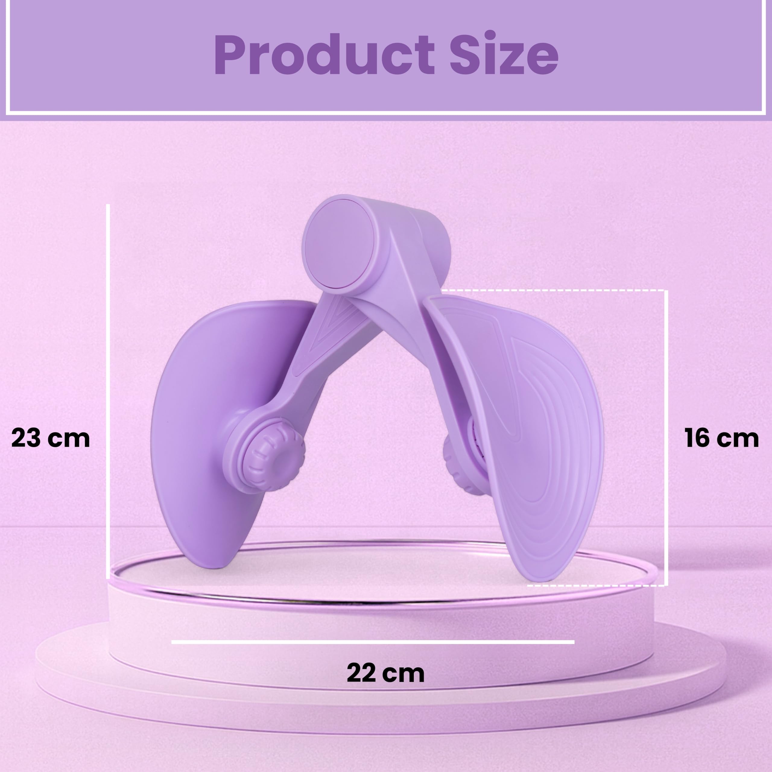 PRANIJ Hip Pelvic Trainer for Men, Women | Thigh Master & Inner Thigh Exerciser | Postpartum Pelvic Floor Strengthening, Leg, Butt Workout Equipment | Portable Fitness Tool for Home Gym Office 3