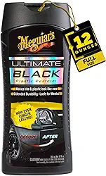 Meguiar's Restaurador de plástico preto definitivo - restaura peças de plástico preto e acabamento desbotado enquanto adiciona durabilidade e proteção UV - 340 g