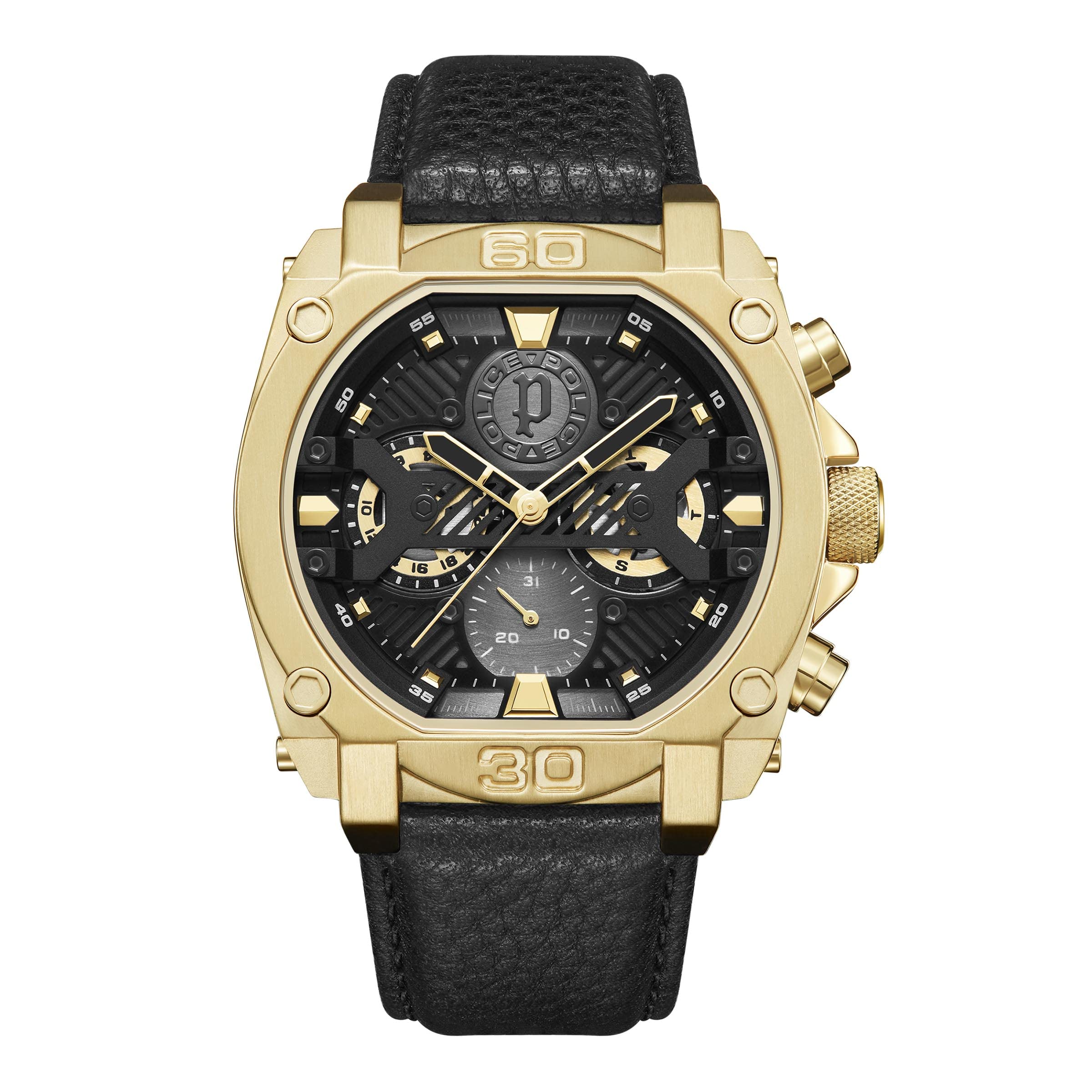 POLICE Mens 45 mm Urban Rebel Grey Dial Leather Analog Watch (B0B6JBXRF6) Amazon Price History, Amazon Price Tracker