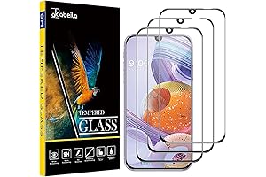 LG Stylo 6 Screen Protector: [3-Pack] Premium Glass for LG Stylo 6 [Full Coverage]