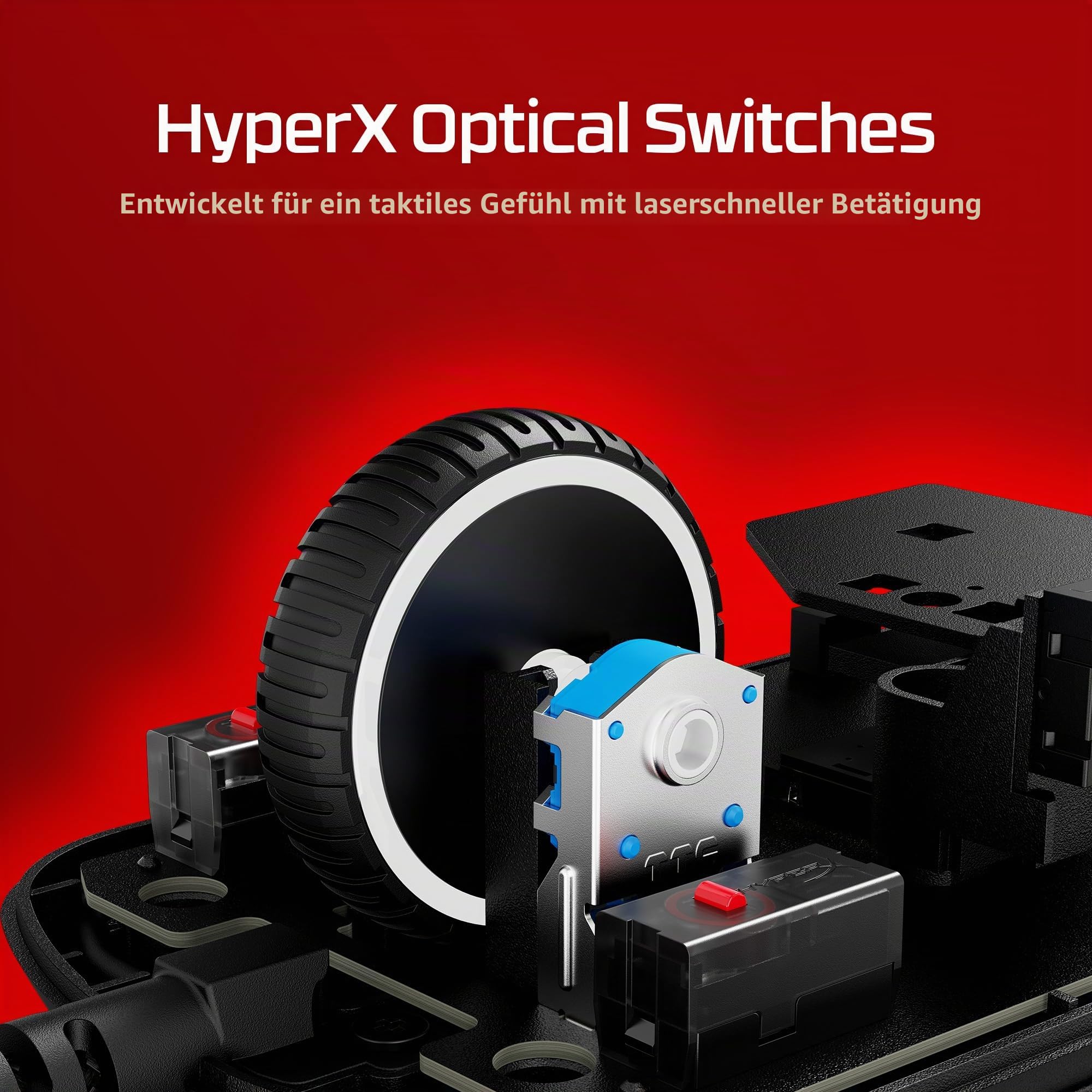 HyperX Pulsefire Saga Gaming Maus – Modulare Gaming-Maus, bis zu 26.000 DPI, 8K Polling Rate, HyperX Optical Switches, RGB-Beleuchtung, Leichtgewicht 69g, kompatibel mit PC, PS5 & Xbox, Schwarz