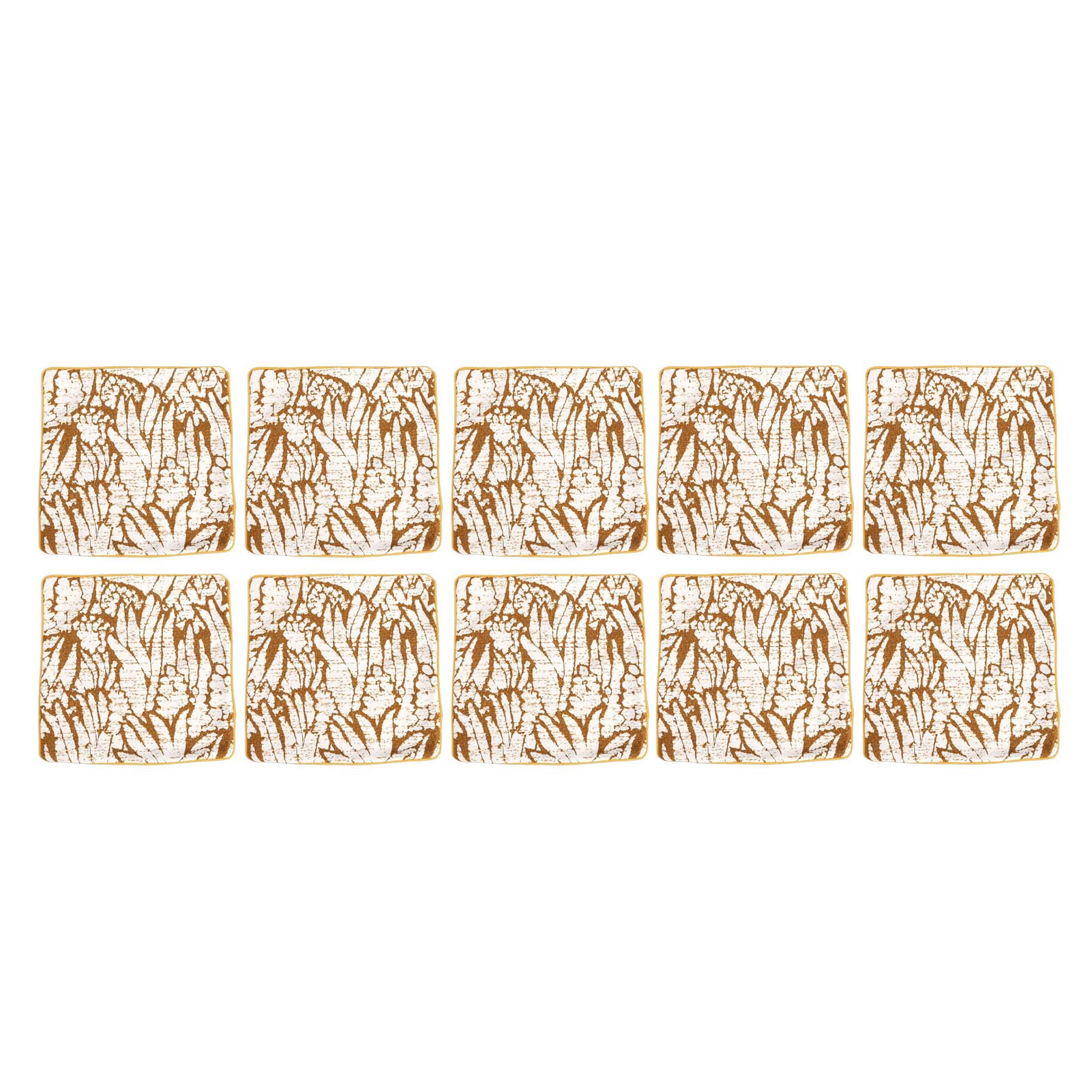 Jectse Federe per Cuscini, Federe Decorative per Fattoria, Confezione da 10, Morbide Fodere per Cuscini in Poliestere per Divano Letto, Soggiorno, Giallo Bianco (50,8x50,8 cm/20x20 pollici)