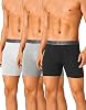 FINETOO Mens Underwear Cotton Boxer Briefs Soft Comfort Boxers Moisture-Wicking Breathable Underwear for Men Pack 3