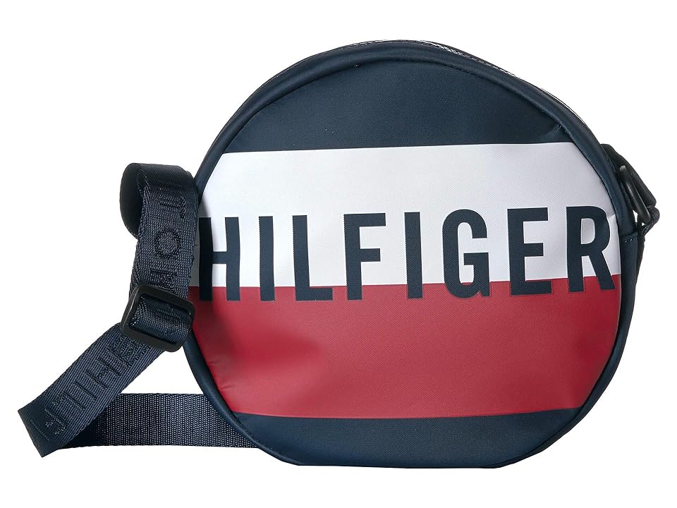

Tommy Hilfiger Keys Canteen Crossbody (Navy/Red/White) Handbags, Blue