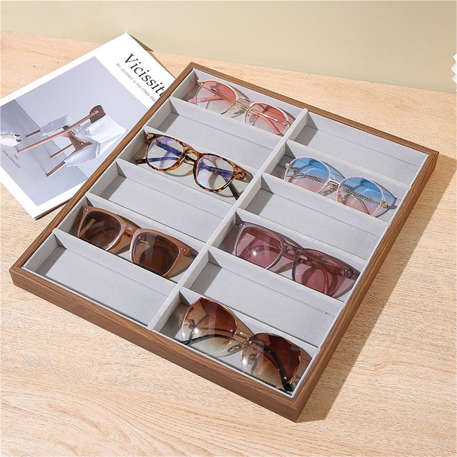 Organizador Gafas Caja De Almacenamiento For Varios Pares Gafas Sol, Vitrina For Estuche