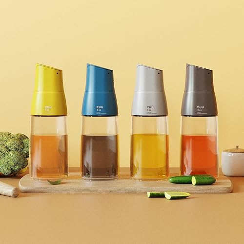 Miniatura 8 de Zuutii Dispensador de aceite de oliva, botella dispensadora de aceite sin goteo para cocina, dispensador de aceite y vinagre, botella de aceite de