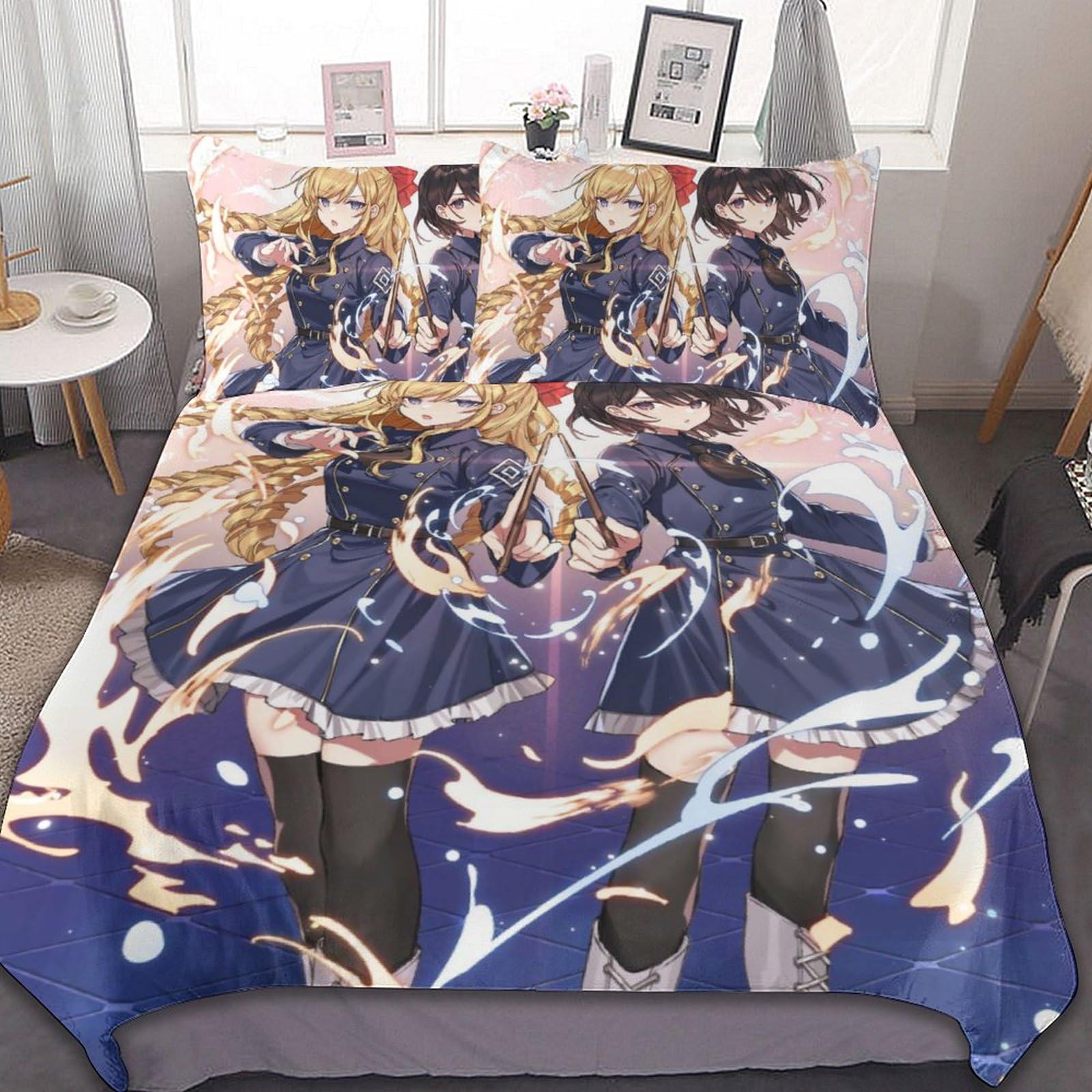 Amazon｜布団カバー シングル・3点セット 私の推しは悪役令嬢 寝具